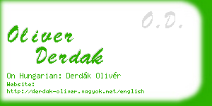 oliver derdak business card